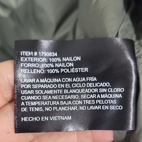 NEW Tahari Women's Green Puffer Jacket Full Zip Polyester M - Picture 6 of 8